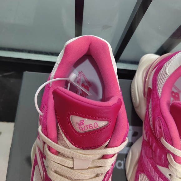 New Balance 9060 Fuchsia Pink Sneakers - Picture 5 of 7